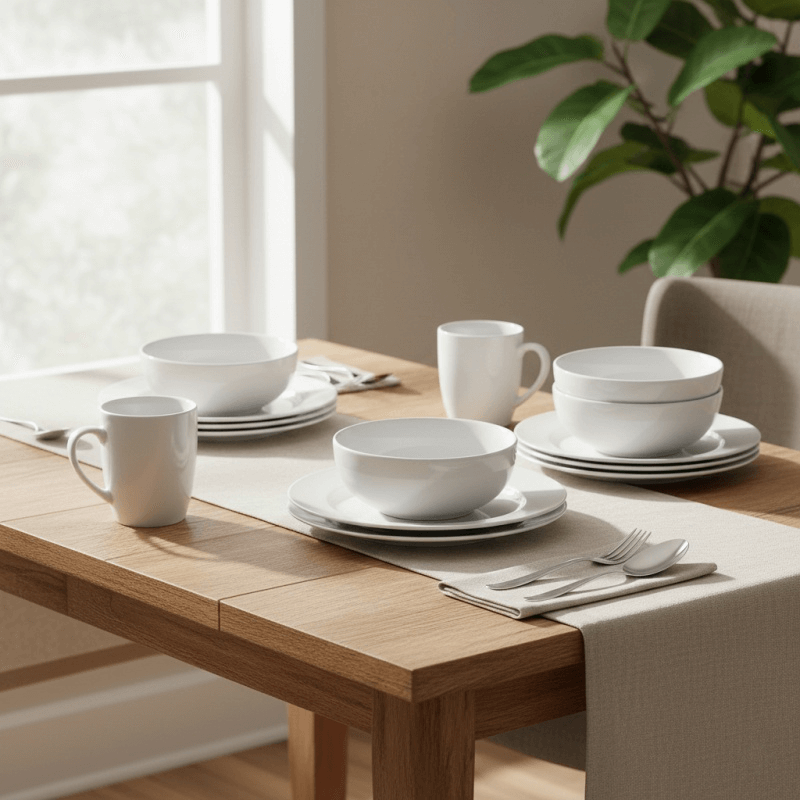 Classic White Dinner Set