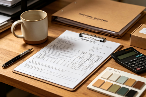 Understanding Mug Pricing Structure An invoice with itemized costs for a mug order