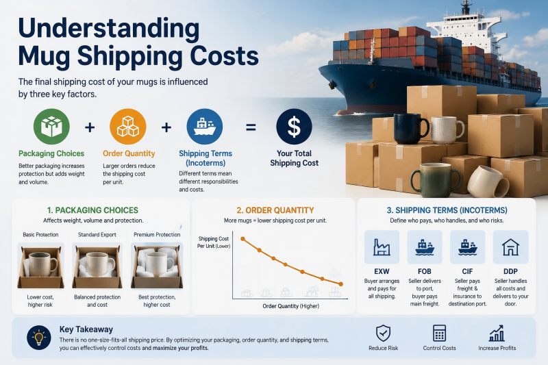 Understanding Mug Shipping Costs A detailed look at how shipping impacts mug costs for international buyers