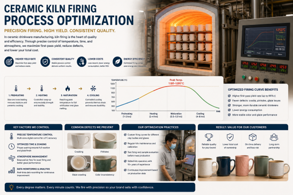 A detailed shot of a ceramic kiln's control panel showing temperature and time settings.