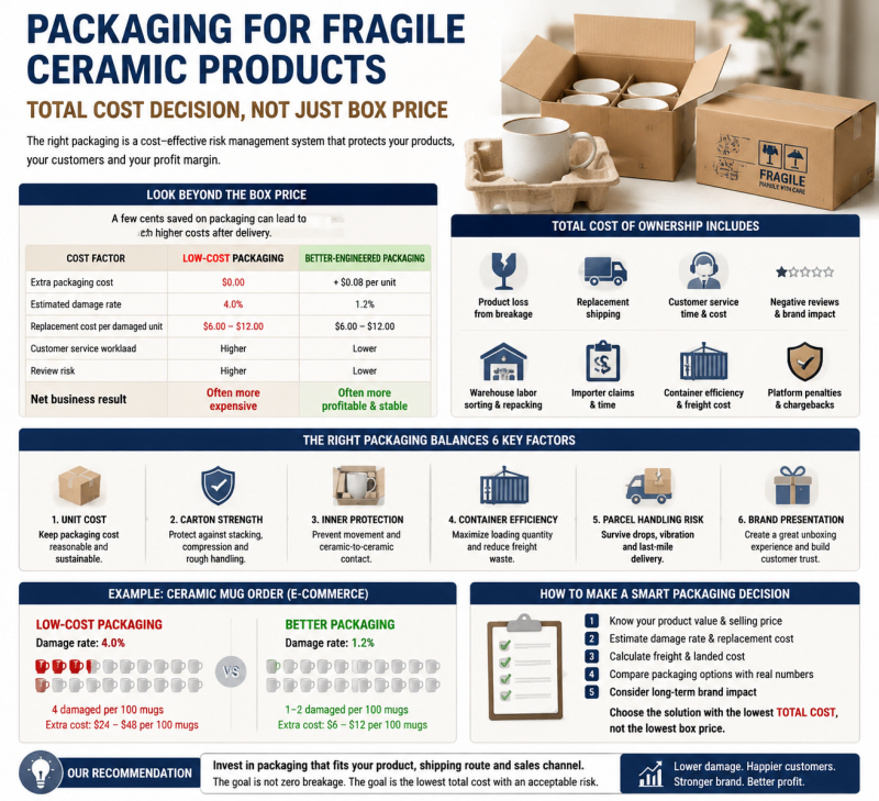 packaging for fragile ceramic products total cost of ownership