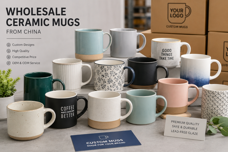 Wholesale Ceramic Mugs from China A collection of high-quality wholesale ceramic mugs from the best ceramic mug manufacturer in China