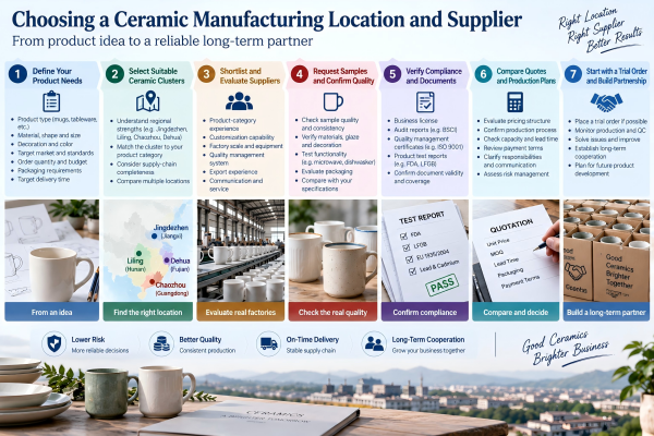 Importer selection framework for a ceramic production city