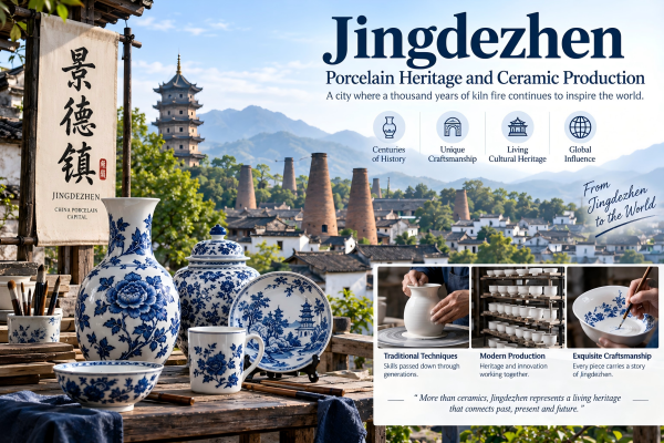 Jingdezhen ceramic production city and UNESCO porcelain heritage