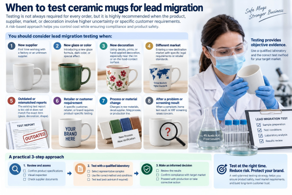 When to test ceramic mugs for lead migration laboratory sampling and testing for lead in ceramic mugs